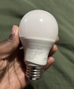 Amazon Basics - Smart A19 LED Light Bulb, 2.4 GHz Wi-Fi, 7.5W (Equivalent to 60W) 800LM, Works with Alexa Only, 1-Pack, Certified for Humans, Multicolor Color Changing 1 Pack 27 61RP98TzSkL