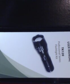 EcoGear FX Complete LED Tactical Flashlight Kit TK120 Flashlight with Rechargeable Battery: High Lumens with 5 Light Modes, Water Resistant, Adjustable Focus Zoom 76 61RPfijloKL