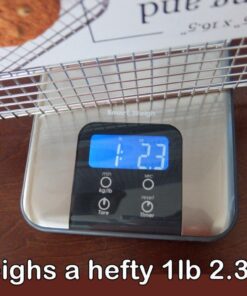 Ultra Cuisine Heavy Duty Cooling Rack for Cooking and Baking - 100% Stainless Steel Baking Rack & Wire Cooling Rack - Cookie Cooling Racks for Baking - Food Safe - Fits Half Sheet Pans - 11.5" x 16.5" 11.5" x 16.5" 1-Pack (Most Popular) 34 61RRIa7VEL