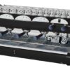 La Pavoni Bar-Star 4V-B Espresso Coffee Machine, Golden Black, 26.5 liter boiler water capacity, Manual boiler water charge button, Anti-vacuum valve, Electronic automatic water level control with sight glass 19 61RS13D7eXL