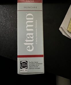 EltaMD UV Daily Tinted Sunscreen with Zinc Oxide, SPF 40 Face Sunscreen Moisturizer, Helps Hydrate Skin and Decrease Wrinkles, Lightweight Face Sunscreen, Absorbs Into Skin Quickly, 1.7 oz Pump 42 61RSj40cPWL