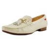 Women’s Genuine Leather Made in Brazil Wall Street Tassel Loafer Marc Joseph NY Fashion Shoes 5 Ivory Pebble Grainy 5 61RTN8x rlL