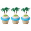 Bag of 12 ~ Palm Tree Picks ~ Cake / Cupcake Topper 33 61RUZokAYuL