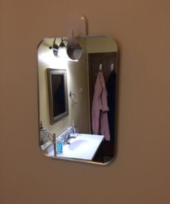 The Shave Well Company Original Anti-Fog Shaving Mirror | Fogless Bathroom Shower Mirror with Handheld Option for Men and Women | Hanging Shower Mirror Includes Long-Lasting Removable Adhesive Hook Original Mirror 30 61RVY4RCRyL