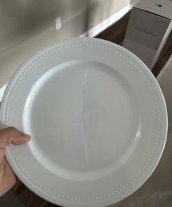 Kirkland Signature Elegant Plastic Plates Premium Heavy Weight Size ( 7.5"/10.25") 50Count 19 61RWktXZ SL