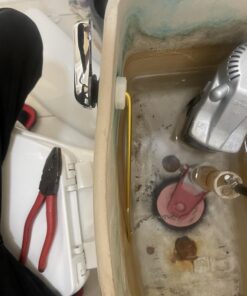 Qualihome Toilet Handle Lever Flush Replacement, Front Mount, Chrome, Universal Fitting Chrome Polished 32 61RX0W8VEXL