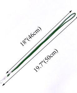 HOSL 100 Pack Badge Lanyards Office Lanyard ID Card Lanyards Business Card Lanyards Students Lanyards Employee Lanyards Round 36" With Swivel Hook (Green) 100pack Green 9 61RX9dMjqJL