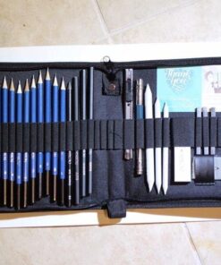 Premium Quality Sketch to Shade Art Supplies 37 Pcs Art Set | Includes Exclusive Drawing Tutorials Ready as Birthday Gifts, Holiday Gifts, Artist Gifts, Celebrations with Art Gifts for a Scetch Lover 37-Piece 32 61RXJgbifeL
