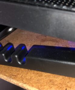 Kootek Laptop Cooling Pad 12"-17" Cooler Pad Chill Mat 5 Quiet Fans LED Lights and 2 USB 2.0 Ports Adjustable Mounts Laptop Stand Height Angle, Blue 41 61RYcqGRbfL