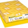 Neenah Paper 22531 Color Paper, 24lb, 8 1/2 x 11, Solar Yellow, 500 Sheets 500 Count (Pack of 1) Kraft Wrap 15 61RYhU7OIDL