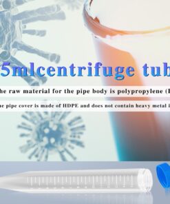 Bipee Plastic Centrifuge Tubes, 15ml, Conical Bottom, Graduated Marks, Blue Screw Cap, Pack of 100pcs 10 61RZ5B02DML