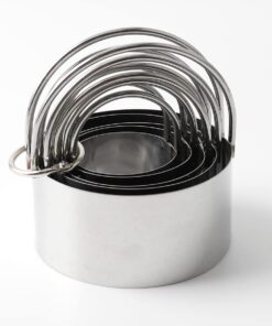 Cookie Cutters Set of 10, 5 sizes round and 5 sizes square Stainless steel Biscuit cutters with handles 23 61RZMwLmfhL
