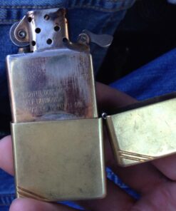 Zippo Vintage Lighters High Polish Brass Vintage With Slashes 58 61RZQYVCqnL
