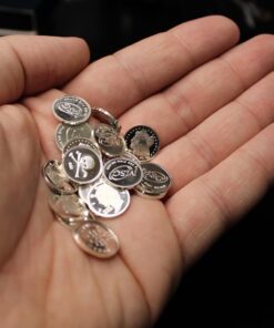 Five (5) One Gram .999 Pure Silver Rounds with Random Designs in a Jewelry Pouch by Mint State Gold 5 8 61RZTBisBaL