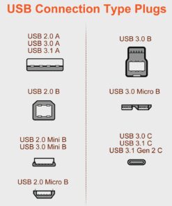 VANAUX USB 3.0 Cable B Male to USB A Data Cable USB 3 Type B Cord Compatible with Docking Station, External Hard Drivers, Scanner and More-Black (5feet/1.5m) 5feet/1.5m 10 61RZt7LEbyL