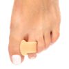 ZenToes Gel Toe Separators for Overlapping Toes, Bunions, Big Toe Alignment, Corrector and Spacer - 4 Pack (Beige) Beige