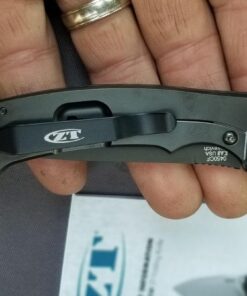 Zero Tolerance 0450CF; Folding Knife with 3.25” DLC-Coated S35VN Stainless Steel Blade, All-Black Carbon Fiber and Titanium Handle Scales, KVT Ball-Bearing Opening, Frame Lock, Pocketclip; 2.45 OZ. 42 61Raz0c243L