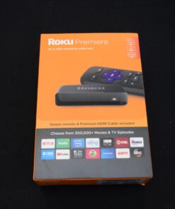 Roku Premiere | HD/4K/HDR Streaming Media Player, Simple Remote and Premium HDMI Cable, Black 51 61RbzYp9U4L