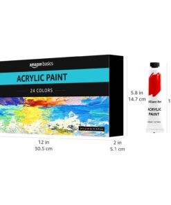 Amazon Basics Acrylic Paint Tubes, 24 Colors 37 61RcI9rzarL