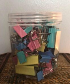 150Pcs Large Binder Clips 6 Assorted Sizes Paper Clamps Clip for Paper Metal Clip Office School Home Supplies (Black) Assorted Size Black 21 61Rcmzd9ePL