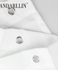 Vandarllin Mother and Baby African Elephants Bathroom Shower Curtain, Sunset Safari Theme (Orange,Black) (66" x 72") 66" x 72" 14 61ReEP9A aL