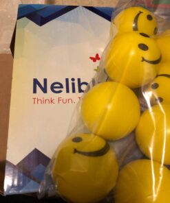 Neliblu 24 Pack Smile Stress Balls for Kids and Adults - 2" Stress Balls in Bulk - Neon Yellow Funny Face Squishy Balls to Support Anxiety - Fidget Toys, Party Favors, Goodie Bag Stuffers for Kids 33 61ReH9d3q1L