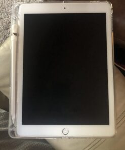 MoKo Pencil Cap Holder Fit Apple Pencil 1st Generation, USB Cable Tether and Pencil Cap, Fit New iPad 10th Generation 2022, iPad 9th/8th/7th/6th Gen, iPad Mini 5,White White 24 61Rhle9o3iL