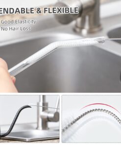 Hiware Drinking Straw Cleaner Brush Kit - (3-Size) 9-Piece Extra Long Pipe Cleaners, Straw Cleaning Brush For Tumbler, Sippy Cup, Bottle and Tube 26 61RiHsmdHdL