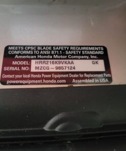 Honda HRR216 Series Tune-Up Kit (Serial Range MZCG-8000001 to MZCG-8669999) 12 61RieIJo BL