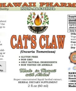 Alternative view of Cat's Claw Alcohol-Free Liquid Extract, Cat's Claw (Uncaria Tomentosa) Dried Inner Bark Glycerite Hawaii Pharm Natural Herbal Supplement 2 oz 2 Fl Oz (Pack of 1)