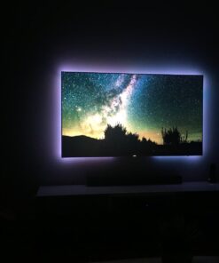 Luminoodle Color Bias Lighting, USB TV and Monitor Backlight LED Strip Lights Kit with Dimmer, Remote - 6.6 ft for 24" to 60" TV - Medium Pro:Medium(24 - 29 in TV) 55 61RlCjDjMQL