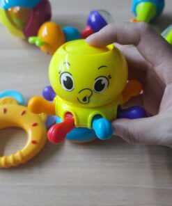 iPlay, iLearn 10pcs Baby Rattles Toys Set, Infant Grab N Shake Rattle, Sensory Teether, Development Learning Music Toy, Newborn First Birthday Gifts for 0 1 2 3 4 5 6 7 8 9 10 12 Month Babies Boy Girl 10 Pieces Set 35 61RmdskAS L