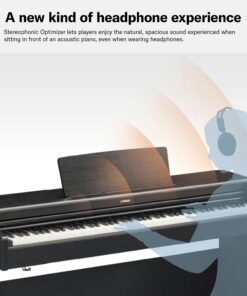 Yamaha YDP164 Arius Series Piano with Bench, Dark Rosewood 16 61RoCNd kuS