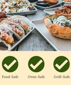 Pack of 4 - Stainless Steel Taco Holder Stand - Truck Tray Style - Each Rack Holds Up to 3 Tacos - Oven, Grill & Dishwasher Safe - Size 8" x 4" x 2" 4 Pack 24 61RoVzquZBL
