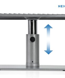 Mount-It! Adjustable Height Laptop Stand for MacBook Pro | Wide Platform Laptop & Monitor Desk Riser | Ergonomic Desk Riser Stand for MacBook and 11-15 Inch Laptops | 24-32 Inch Monitor Stand Riser 17 61Roq3FRKyL 1