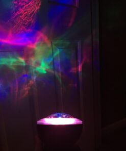 Aurora Northern Light Projection LED Night Light Lamp with 8 Lighting Mode & Speaker, Relaxing Light Show for Baby Kids and Adults, Mood Light for Baby Nursery Bedroom Living Room (Black) Blue,Green 33 61Rq3 sC yL