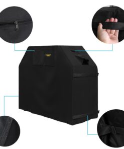 Garden Home outdoor 617037063672 Heavy Duty Grill Cover, Black, 64'' L 11 61RrDieGIwL
