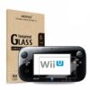(Pack of 2) Tempered Glass Screen Protector for Nintendo Wii U, Akwox [0.3mm 2.5D High Definition 9H] Premium Clear Screen Protective Film for Nintendo Wii U