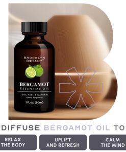 Brooklyn Botany Bergamot Essential Oil – 100% Pure and Natural – Therapeutic Grade Essential Oil with Dropper - Bergamot Oil for Aromatherapy and Diffuser - 1 Fl. OZ 1.00 Fl Oz (Pack of 1) 15 61RsUg8ixL