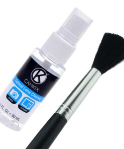 Professional Camera Cleaning Kit for DSLR Cameras (Canon, Nikon, Pentax, Sony) Including 1 Double Sided Lens Cleaning Pen / 1 Bottle of Optical Lens Cleaning Fluid / 1 Booklet of 50 Sheet 21 61RsZuFXyML