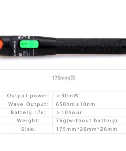 Fiber Optical Power Meter 30KM Aluminum Visual Fault Locator Fiber Optic Cable Tester Checker Test Tool for CATV Telecommunications Engineering Maintenance 20 61RuYdmKmL