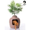 Good Pet Stuff, The Original Hidden Litter Box, Artificial Plants & Enclosed Cat Planter Litter Box, Vented & Odor Filter, Easy to Clean, Mocha Brown , 20" wide x 19 3/4" 40 61RukvAJa0L 1