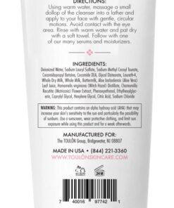 TOULON Gentle Milk Cleanser: Face Wash for Dry & Sensitive Skin; Mild Facial Cleanser with AHA, Lactic Acid, Aloe Vera & Antioxidants for Women 9 61Rx4qwHILL