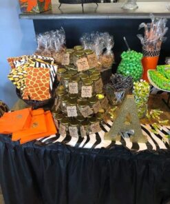 Beistle Zebra Print Tablecover, 54” x 108” – Plastic Table Cloth, Animal Print Tablecloth, Animal Safari Theme Decorations, Safari Table Cloth, Rectangular Table Cover, Zebra Stripe Decorations 21 61S JDnw QL