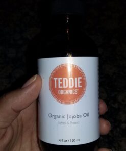 Teddie Organics Golden Jojoba Oil 100% Pure Organic Cold Pressed and Unrefined 4oz - Natural Moisturizer for Face Hair and Sensitive Skin, Carrier Oil for Essential Oils 4 Fl Oz (Pack of 1) 57 61S0vErI9gL