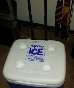 Igloo Ice Cube 60 Quart Roller Cooler , Ocean Blue 37 61S2 qPXtQL