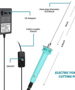 Foam Cutter, Jhua Hot Wire Knife Foam Cutter Electric Styrofoam Cutting Tool, 15W Foam Board Cutter with 4 inch Cutting Machine Pen for Styrofoam Foam Cutting, Arts, Crafts DIY 10 61S2B14lJYL
