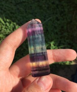 Rockcloud Flourite Healing Crystal Point Faceted Prism Wand Carved Reiki Stone Figurine 3-flourite(1.2-2") 15 61S2tNtoXL