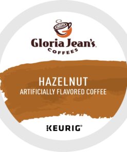 Gloria Jean's Coffees Hazelnut, Single-Serve Keurig K-Cup Pods, Flavored Medium Roast Coffee, 72 Count 72 Count (Pack of 1) 12 61S3UGi8QVL