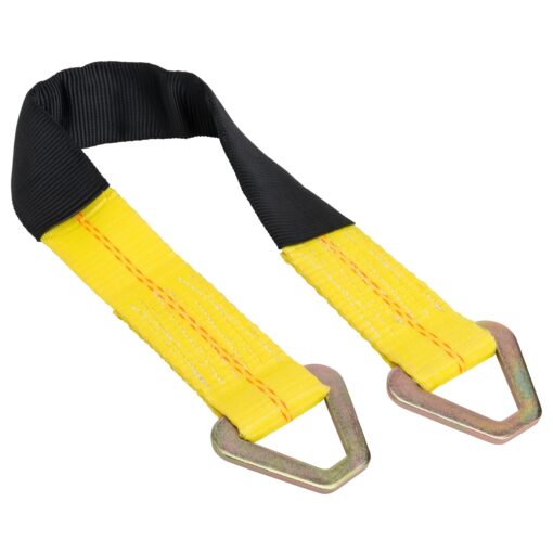 Keeper – 2” x 24” Premium Axle Tie Down Strap with D Rings - 3,333 lbs. Working Load Limit and 10,000 lbs. Break Strength,One Color 24 Inch x 2 Inch